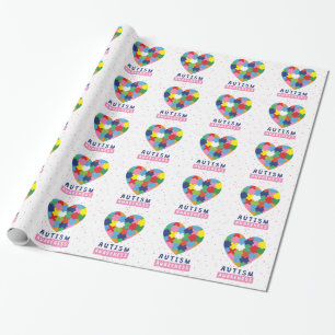 rosa Autismus-Bewusstsein Geschenkpapier