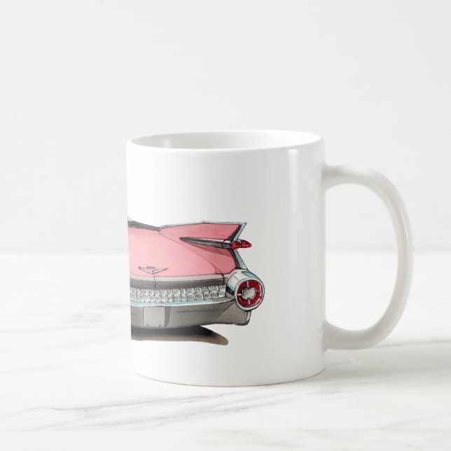 Rosa Auto 1959 Cadillacs Tasse (Rechts)