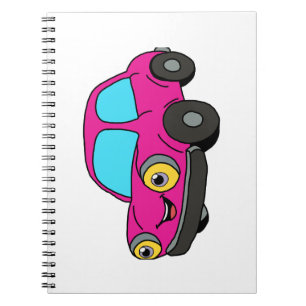 rosa Auto Notizblock