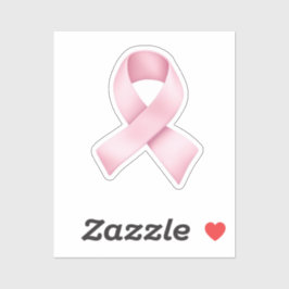 Rosa Awareness Ribbon Emoji Aufkleber
