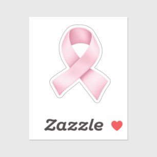 Rosa Awareness Ribbon Emoji Aufkleber