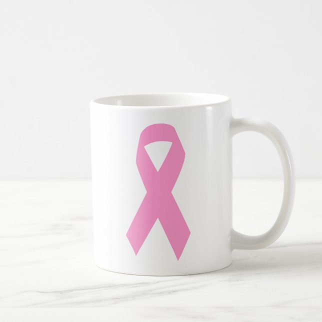 Rosa Awareness Ribbon Kaffeetasse (Rechts)