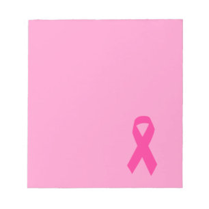 Rosa Awareness Ribbon Notizblock