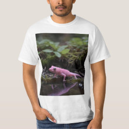 rosa Axolotl am Fluss, T-Shirt