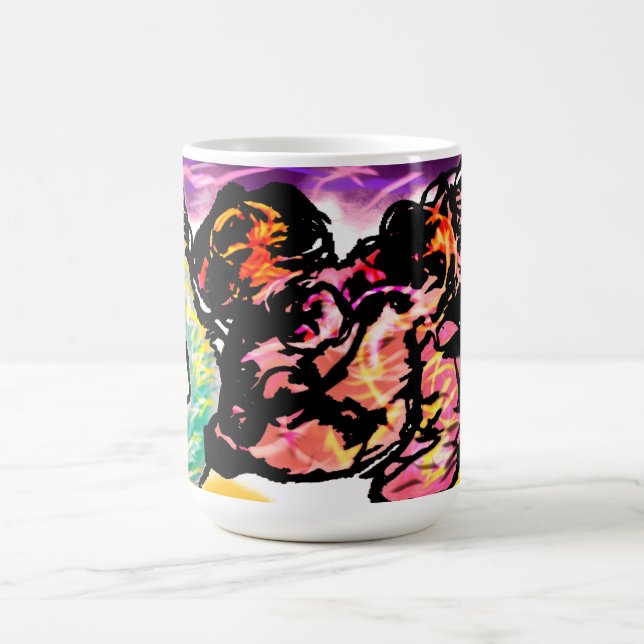 Rosa Axolotl-Edelstein  Kaffeetasse (Mittel)
