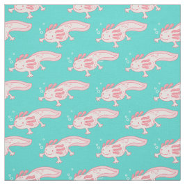 rosa Axolotmuster Stoff