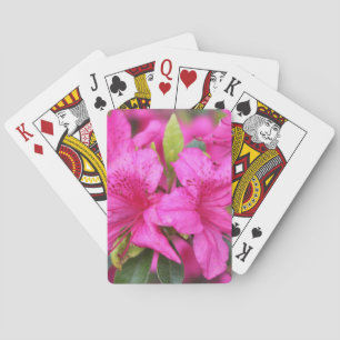 rosa Azalea Blume 杜 鹃 花 Spielkarten