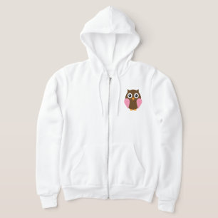 Rosa Baby-Eule Hoodie