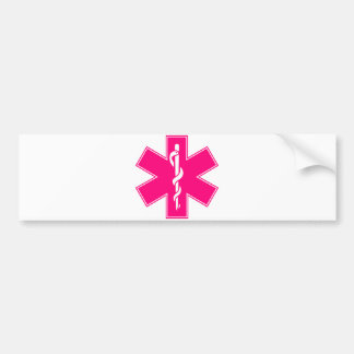 Rosa Baby-heißer Krankenschwester EMS-Stern des Autoaufkleber