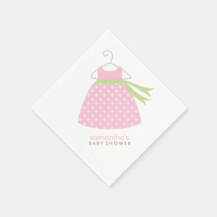 Rosa Baby-KleiderBabyparty Serviette