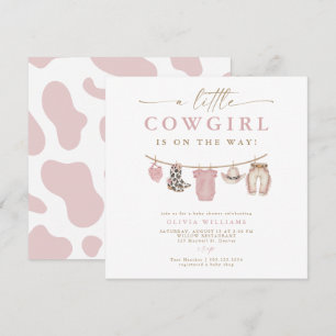 Rosa Baby-Kleidungslinie Kleine Cowgirl-Baby-Party