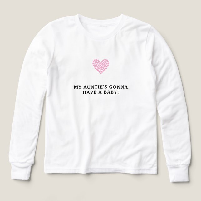 Rosa Baby-Party Langarmshirt (Design Vorderseite)
