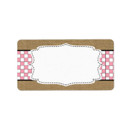 Rosa Baby-Q-Blindkennzeichnung Adressaufkleber