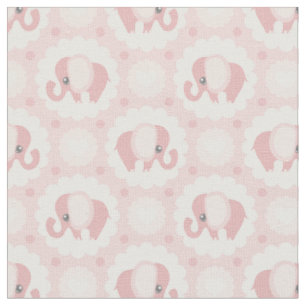 Rosa Baby-Säuglings-Duschen-Elefant-Tier Stoff