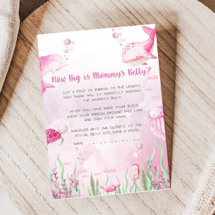 Rosa Baby Shower unter dem Meer Wie groß ist das S