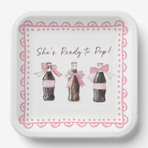 Rosa Baby-Soda Ready to POP Pappteller