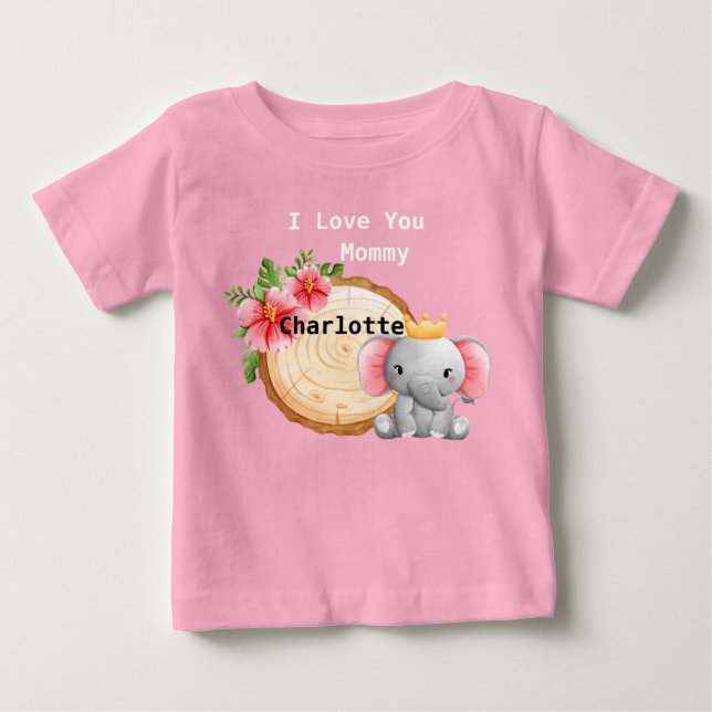 rosa baby t-shirt (Vorderseite)