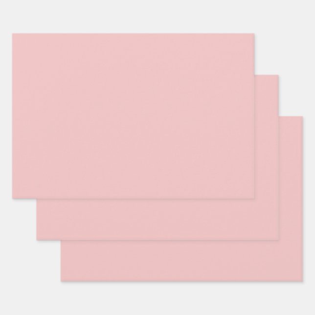 Rosa Baby (Vollfarbe) Geschenkpapier Set (Set)