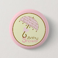 Rosa Babydusche - Regenschirm