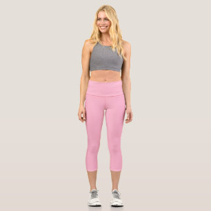 Rosa Babyfarbe Capri Leggings