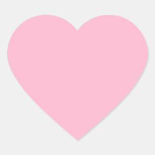 Rosa Babyfarbe Herz-Aufkleber