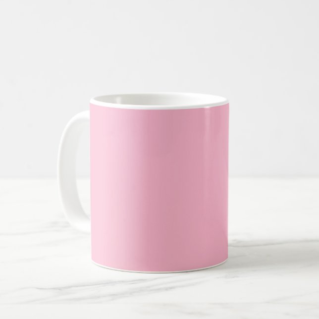 Rosa Babyfarbe Kaffeetasse (Vorderseite Links)