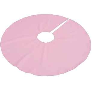 Rosa Babyfarbe Polyester Weihnachtsbaumdecke