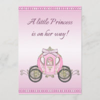 Rosa Babyparty Prinzessin-Coach Girls