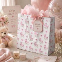 Rosa Babytrage & Bogen Wasserfarbe