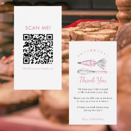 Rosa Backutensilien Bäckerei Bewertung hinterlasse Visitenkarte
