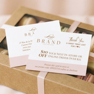 Rosa Baker Dankeschön Promo Code Gebäck Bäckerei L Rabattkarte