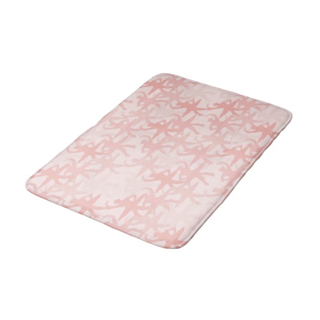 Rosa Ballerina Art Floor Mats - Bathmat Schlafzimm Badematte (Schrägansicht)