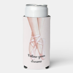Rosa Ballerina Ballerina Selters Dosenkühler