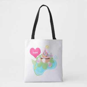 Rosa Ballerina individuell bedruckte Tote-Tasche