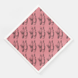 Rosa Ballett Geburtstagsparty Theme Paper Napkins Serviette