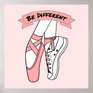 Rosa Ballettschuhe Poster