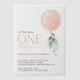 Rosa Ballon, Eukalyptus, Grüne, Erster Geburtstag