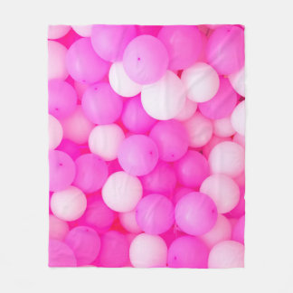 Rosa Balloons festes Hintergrunddesign. Fleecedecke