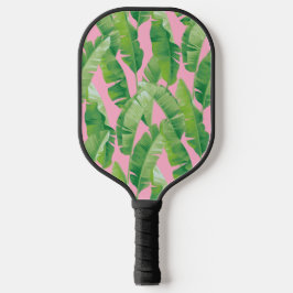 Rosa Banana-Blätter Pickleball Schläger