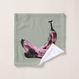 Rosa Banana Pop Cool einzigartig Waschlappen