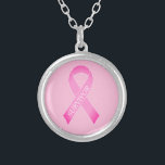 Rosa Band Brustkrebs Bewusstsein individuelle Name Versilberte Kette<br><div class="desc">Rosa Band Brustkrebs Bewusstsein individuelle Name Silberbeschichtete Fußketten. Personalisiertes Logo-Design. Fügen Sie Ihren eigenen,  benutzerdefinierten Unterstützungstext,  Krieger-Zitat oder Überlebensnamen hinzu.</div>