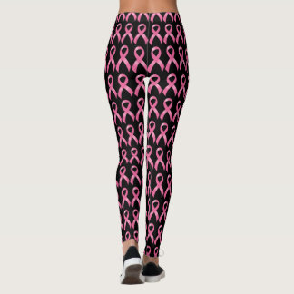 Rosa Band-Brustkrebs-Bewusstsein Leggings