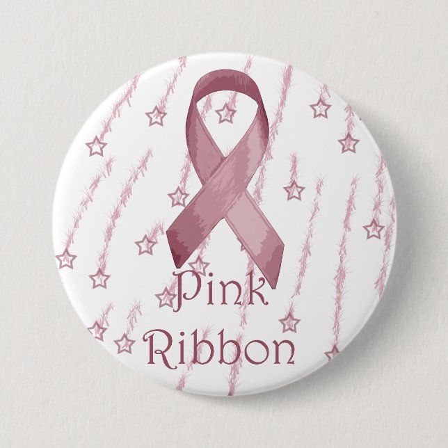 Rosa Band Button (Vorderseite)