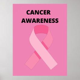 rosa Band für Mut-Brustkrebs-Bewusstsein Poster