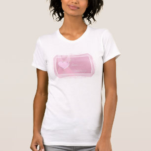 Rosa Band mit Herz - Hoffnung/Liebe/Courage Thirt T-Shirt