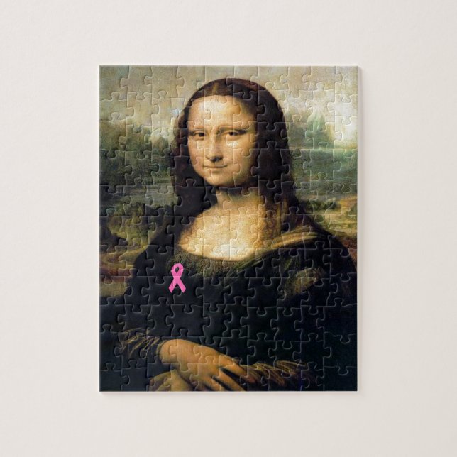 Rosa Band Mona Lisa Puzzle (Vertikal)