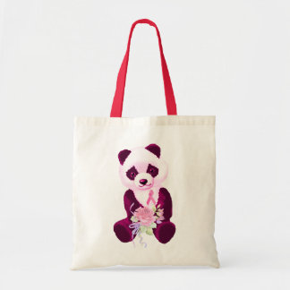 Rosa Band-Panda-Bär Tragetasche
