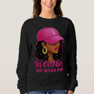 Rosa Band Tragen Oktober Damenbekleidung Sweatshirt