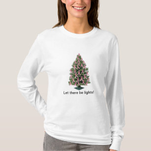 Rosa Band Weihnachten T-Shirt