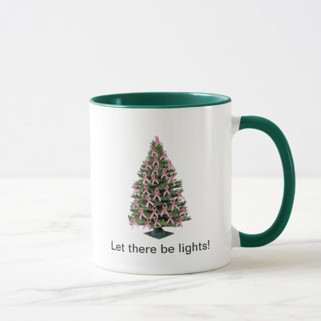 Rosa Band Weihnachten -- Tasse (Rechts)